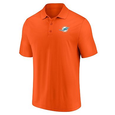 Men's Fanatics Branded Orange Miami Dolphins Component Polo