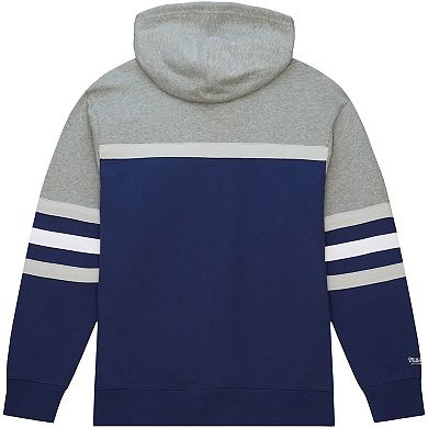 Men's Mitchell & Ness Navy Georgetown Hoyas Head Coach Pullover Hoodie