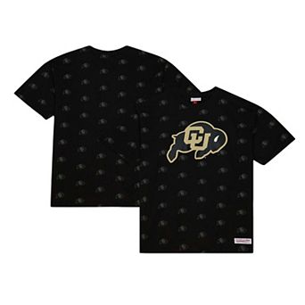 Men's Mitchell & Ness Black Colorado Buffaloes Allover Print T-Shirt