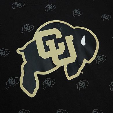 Men's Mitchell & Ness Black Colorado Buffaloes Allover Print T-Shirt