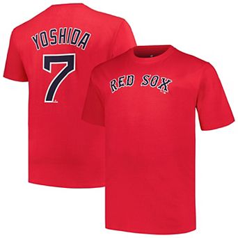 Men's Masataka Yoshida Red Boston Red Sox Big & Tall Name & Number T-Shirt