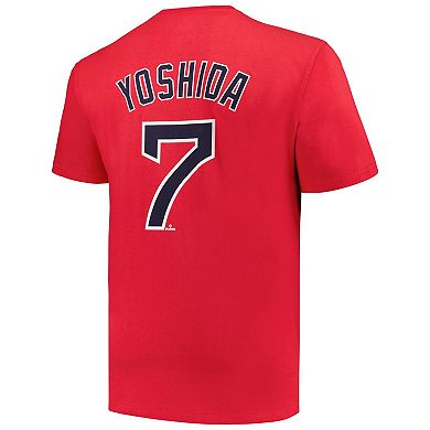 Men's Masataka Yoshida Red Boston Red Sox Big & Tall Name & Number T-Shirt