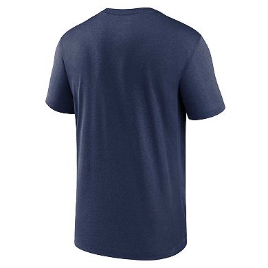 Men's Nike  Navy Seattle Mariners Team Arched Lockup Legend Performance T-Shirt