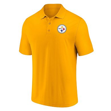 Men's Fanatics Branded Gold Pittsburgh Steelers Component Polo