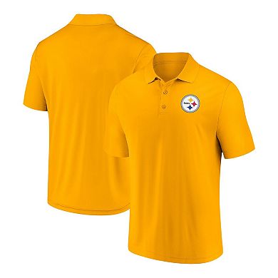 Men's Fanatics Branded Gold Pittsburgh Steelers Component Polo