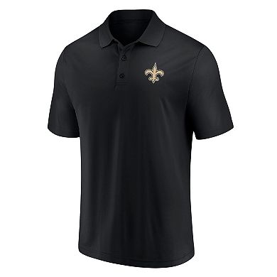 Men's Fanatics Branded Black New Orleans Saints Component Polo