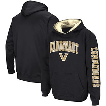 Youth Colosseum Black Vanderbilt Commodores 2-Hit Pullover Hoodie