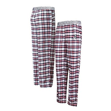 Women's Concepts Sport Navy/Red Atlanta Braves Sienna Flannel Sleep Pants