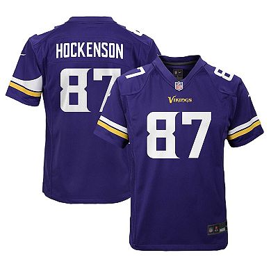 Youth Nike T.J. Hockenson Purple Minnesota Vikings Game Jersey