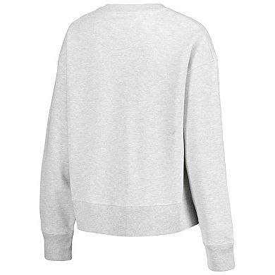 Women's League Collegiate Wear Ash Nebraska Huskers Boxy Pullover Sweatshirt