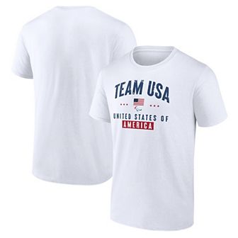 Men's Fanatics Branded White Team USA Paralympics Historic Freedom T-Shirt