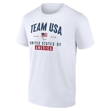 Men's Fanatics Branded White Team USA Paralympics Historic Freedom T-Shirt
