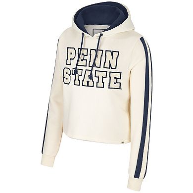 Women's Colosseum Cream Penn State Nittany Lions Perfect Date Cropped Pullover Hoodie
