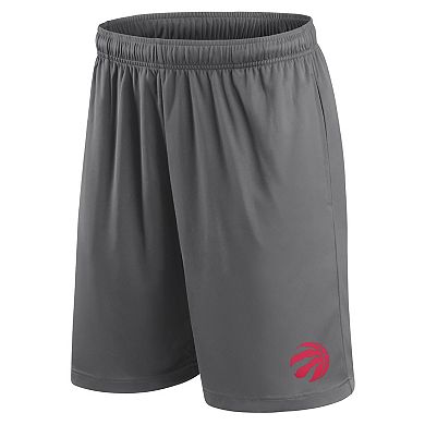 Men's Fanatics Branded Gray Toronto Raptors Shorts