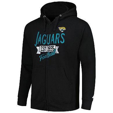 Men's Starter Black Jacksonville Jaguars Domestic Post Season Full-Zip Hoodie