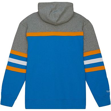 Men's Mitchell & Ness Light Blue UCLA Bruins Head Coach Pullover Hoodie