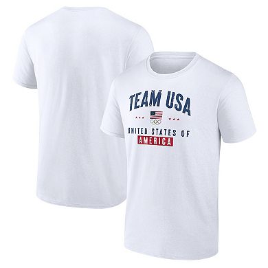Men's Fanatics Branded White Team USA Historic Freedom Cotton T-Shirt