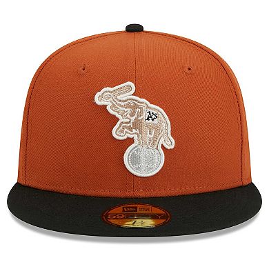 Men's New Era Orange/Black Oakland Athletics 59FIFTY Fitted Hat