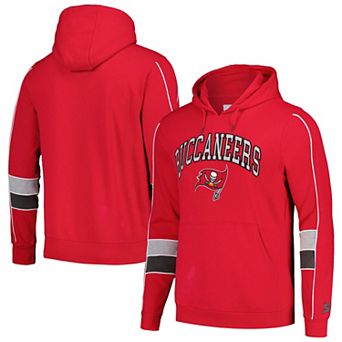 Men's Starter Red Tampa Bay Buccaneers Captain Pullover Hoodie