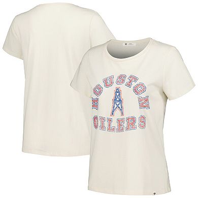 Women's '47 White Houston Oilers Gridiron Classics Frankie T-Shirt
