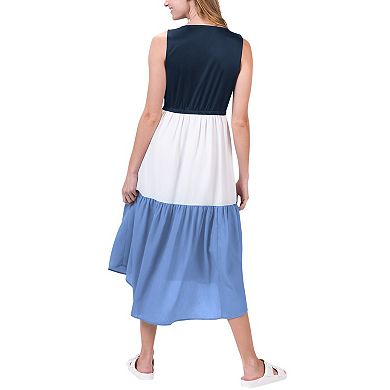 Women's G-III 4Her by Carl Banks Navy/White/Royal Dallas Cowboys 12th Inning Colorblock Dress