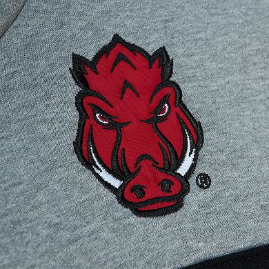 Men's Mitchell & Ness  Crimson Arkansas Razorbacks Head Coach Pullover Hoodie