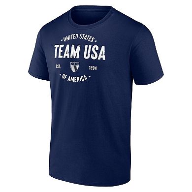 Men's Fanatics Branded Navy Team USA Clean Heritage T-Shirt