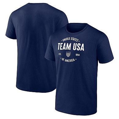 Men's Fanatics Branded Navy Team USA Clean Heritage T-Shirt