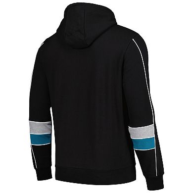 Men's Starter Black Jacksonville Jaguars Captain Pullover Hoodie