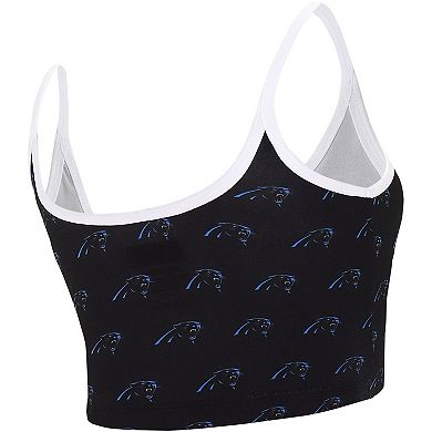 Women's Concepts Sport Black Carolina Panthers Gauge Lounge Bralette