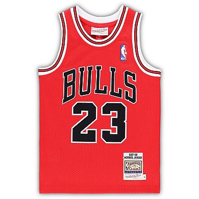 Preschool Mitchell & Ness Michael Jordan Red Chicago Bulls 1997/98 Hardwood Classics Authentic Jersey