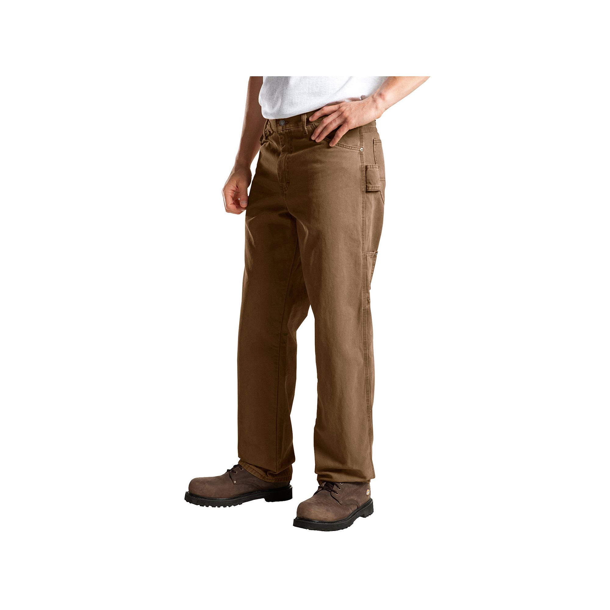 Mens Dickies Relaxed Fit Sanded Duck Canvas Carpenter Pants, Size: 30X30, 
