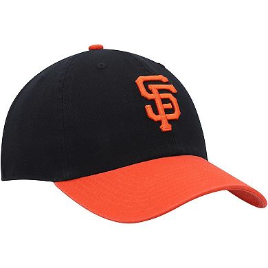 Men's '47 Black/Orange San Francisco Giants Clean Up Adjustable Hat