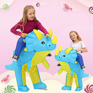 Kids Unicorn Dinosaur Inflatable Costumes Halloween Costume Animal Fancy Purim Birthday Gift for Boys Girls