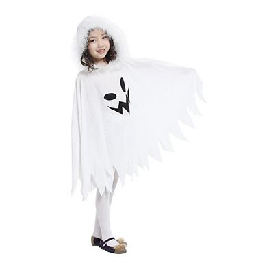 Kids White Ghost Costume Halloween Scary Fancy Dress