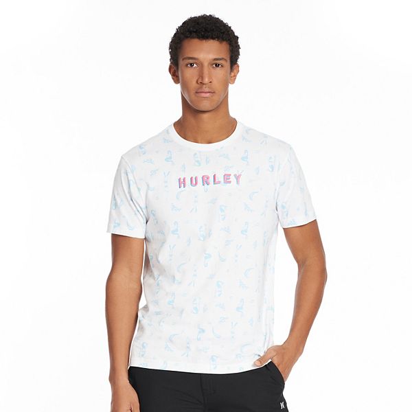 Hurley Men’s Long Sleeve Tee Lightweight Graphic Print T-Shirt main image 1