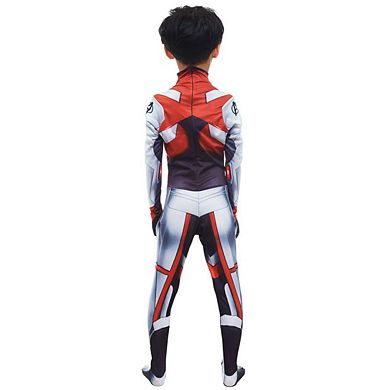 Kids Halloween Printed Quantum Bodysuit Suit Jumpsuit Costume