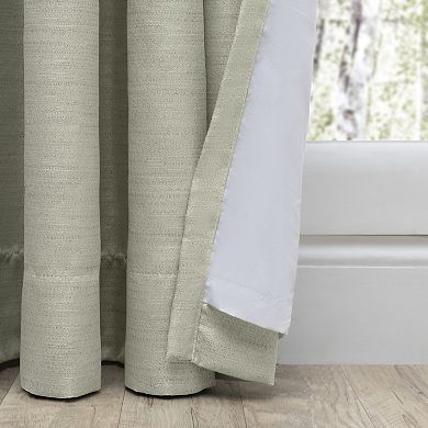 Grasscloth 2/way Pinch Pleated W/back Tabs Pair Curtains