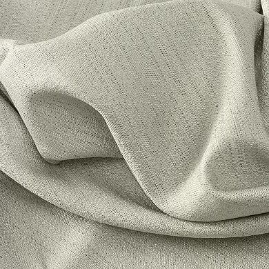 Grasscloth 2/way Pinch Pleated W/back Tabs Pair Curtains
