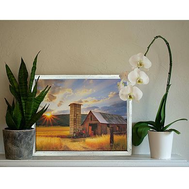 Rustic Farmhouse Canvas Series Floating Wood Frame