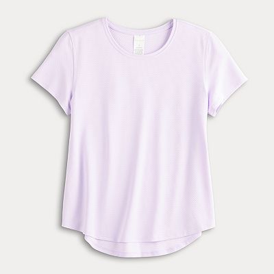トップス 2025ss c.e MESH TRACK CREW NECK Women's Tek Gear® Mesh Short Sleeve Crewneck Top