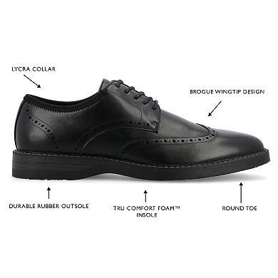 Vance. Co Ozzy Men's Wingtip Tru Comfort Foam Hybrid Dress Shoes