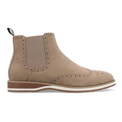 VANCE Thorpe Men's Tru Comfort Foam Wingtip Slip-on Chelsea Boots