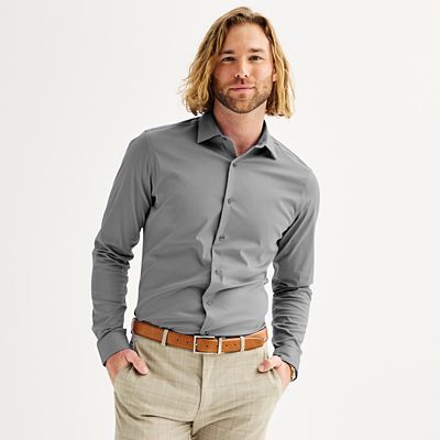 mens slim fit wrinkle free dress shirts Milly Maxi Dress main image 1
