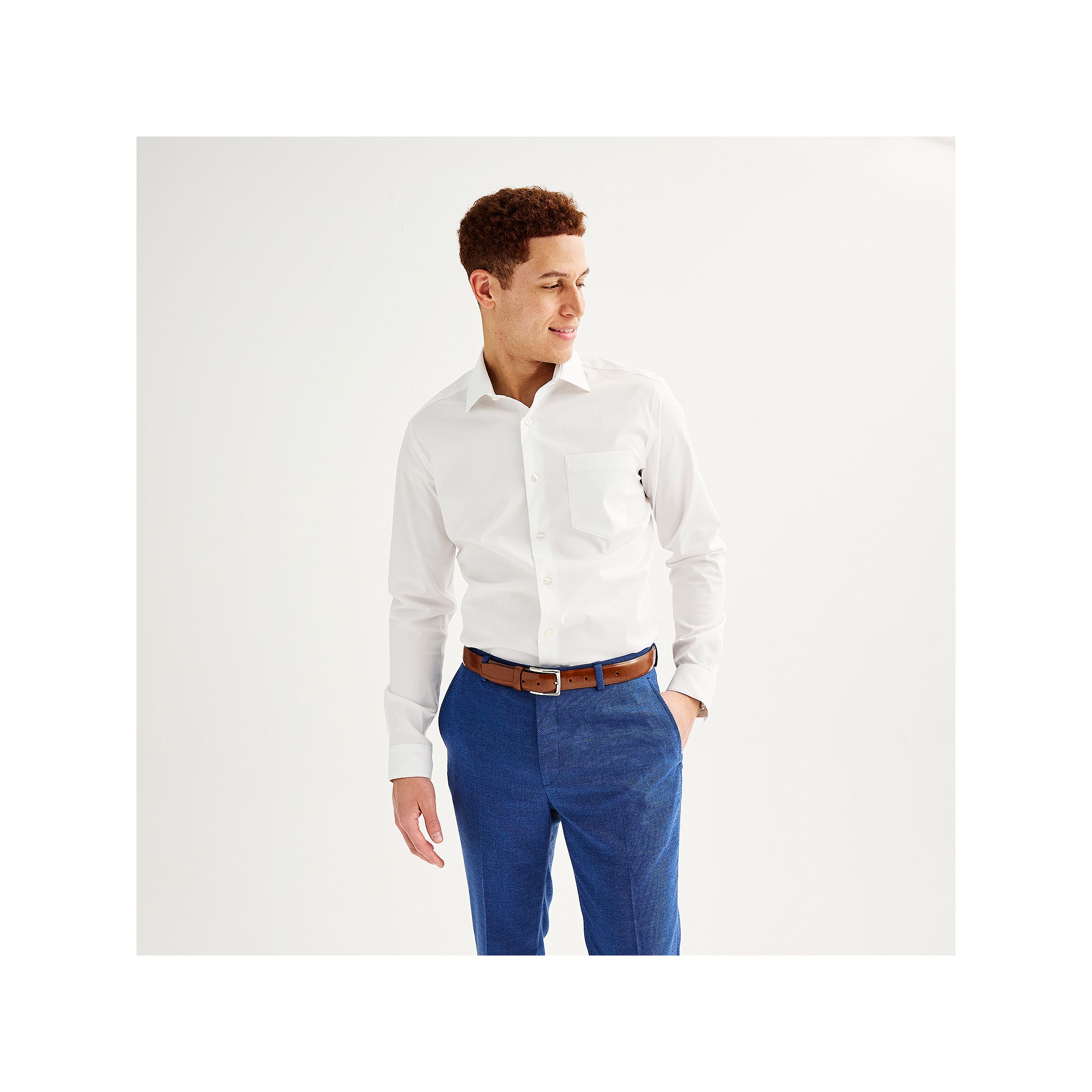 Mens Apt. 9® Regular-Fit Wrinkle Free Dress Shirt, Size: Medium-32/33, St