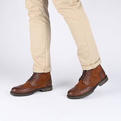 VANCE Virgil Men's Tru Comfort Foam Lace-up Ankle Boots