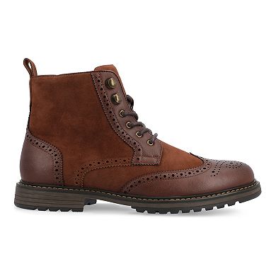 VANCE Virgil Men's Tru Comfort Foam Lace-up Ankle Boots