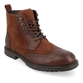 VANCE Virgil Men's Tru Comfort Foam Lace-up Ankle Boots