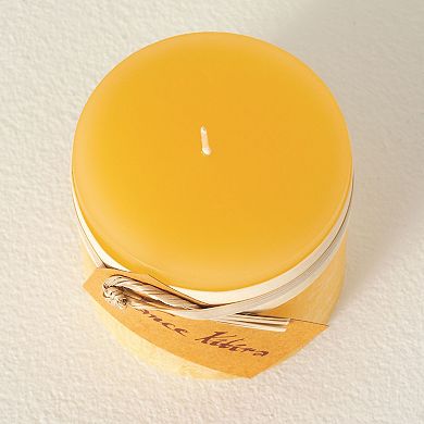 Vance Kitira Pale Yellow Unscented 12-oz. Pillar Candle