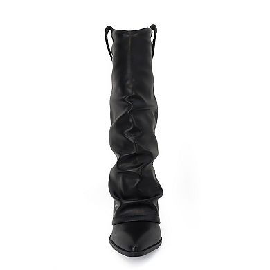 Yoki Kween Women's Western Boots With Pull Tabs